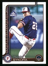 2025 Topps Pro Debut Travis Sykora #PD-8 - Fredericksburg Nationals