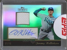 2011 Topps Tribute Auto Relic Green 17/75 Jeremy Hellickson #TAR-JH Auto 1u6