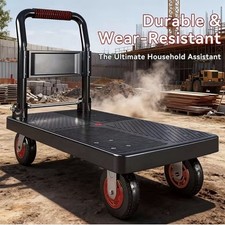 Wagon Cart Collapsible Folding Heavy Duty Utility Beach Wheels Outdoor Garden