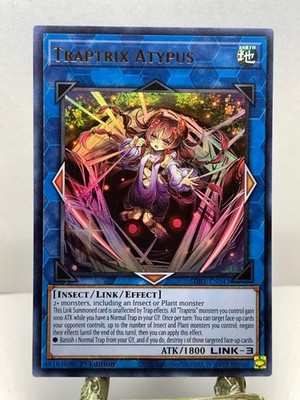 TRAPTRIX ATYPUS SDBT-EN043 BEWARE OF TRAPTRIX YU-GI-OH 1ST EDITION HOLO