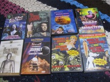 Vintage Sci-Fi, Horror 8 DVD lot. Plan 9 From Outer Space, Robot Monster, & more