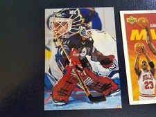 Guy Hebert Anaheim Ducks 1994-95 Flair Hockey NHL OVERSIZE BLANK BACK WOW