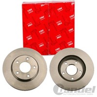2X Trw Bremsscheiben 276Mm BelÜFtet Vorne Passend FÜR Dodge Caliber Mitsubishi