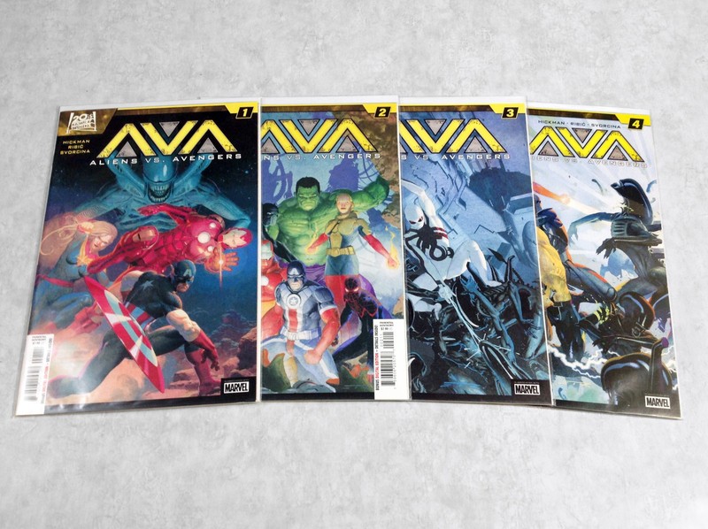 Aliens vs Avengers #1-4 Complete Series Set 2024 Marvel Comics Lot NM