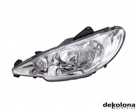 Hauptscheinwerfer FüR Peugeot 206 CC Stufenheck SW Links Vorne 00-08