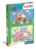CLE Puzzle 2X60 Superkolor Peppa Pig 24833 Clementoni