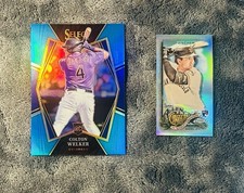 Colton Welker 2022 Select Blue Holo Prizm SP /149 Allen & Ginter Mini Refractor