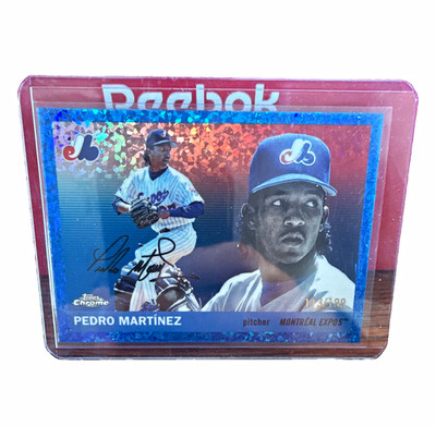 Topps Chrome Pedro Martinez #435 Blue Mini-Diamond Refractor /199
