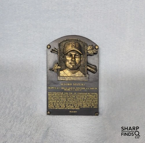 Ichiro Suzuki Hall of Fame Plaque 2025 NBHOF Bronze Replica Seattle Mariners MLB