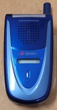 Sanyo VI-2300 - Blue and Silver Sprint CDMA Flip Phone - Very Rare Color