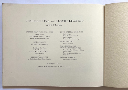 Original Vintage Magazine COSULICH LINE-LLOYD TRIESTINO - ROTARY - VESSEL - 1931 - Picture 13 of 18