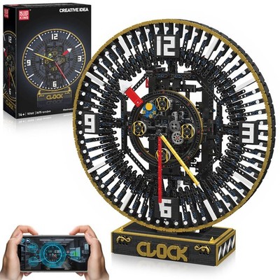 Mould King Cyberpunk Grand Clock Building Blocks Set, 3675+ Pcs Real-Time Clo...