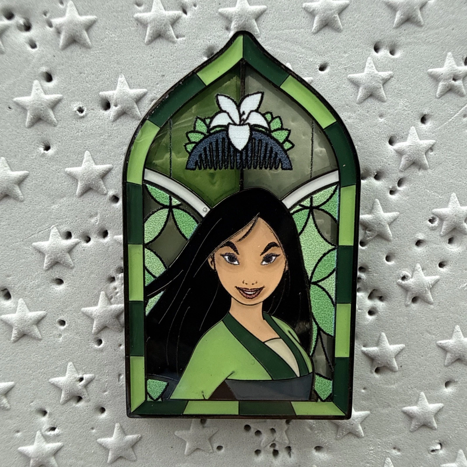 Loungefly Disney Princess MULAN Stained Glass Blind Box Pin