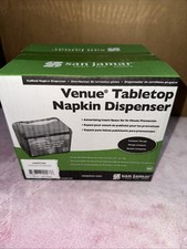 NEW - San Jamar VENUE Tabletop Napkin Dispenser H4005TBK