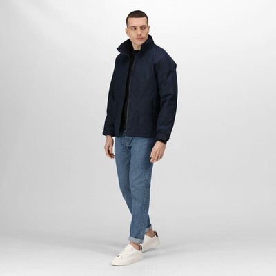 Regatta Hudson navy men's waterproof fleece-lined winter jacket #TRA301
