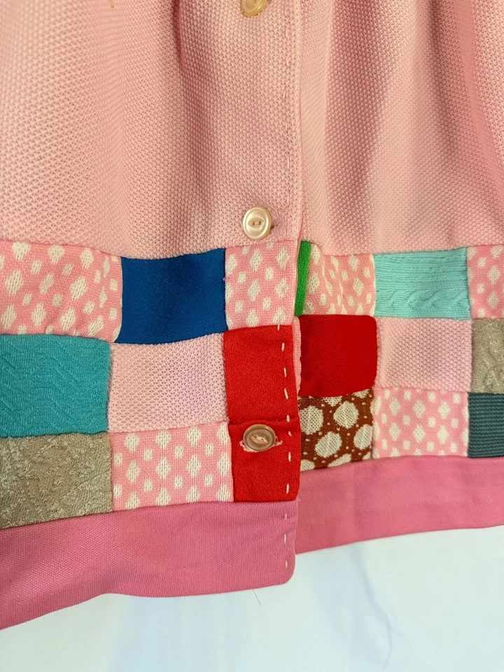 Vestido Edredón Vintage Hecho a Mano Retazos Tejido Poliéster Niñas Niño 2/3T Foto 4 de 4