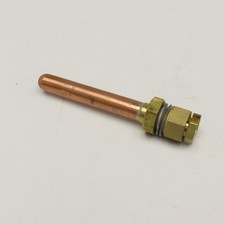 1/2" x 6" OAL Copper Bulkhead Thermowell 1/2" NPT