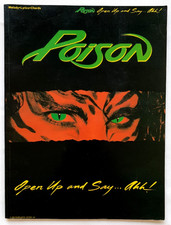 Poison - Open Up And Say...Ahh! - 1989 Australian Sheet Music Folio Songbook PVG