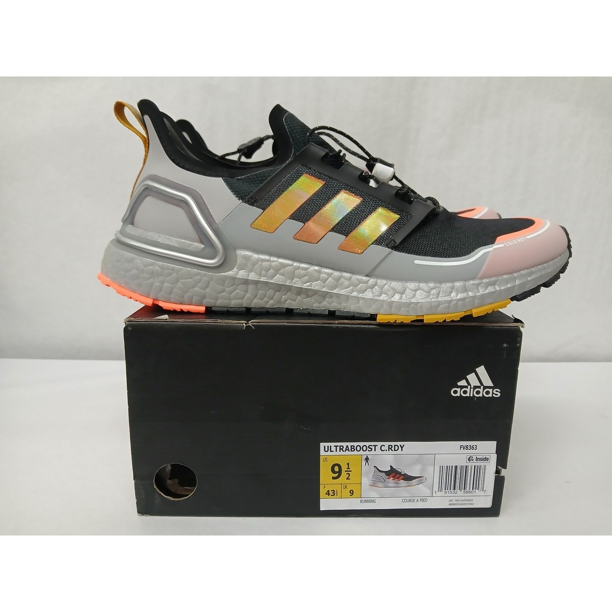 Adidas Ultraboost C.RDY Men's Running Shoes Core Black Coral Size