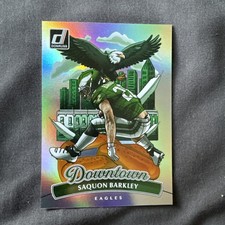 2025 Panini Donruss Downtown Short Print Saquon Barkley Eagles #7 NFL Card