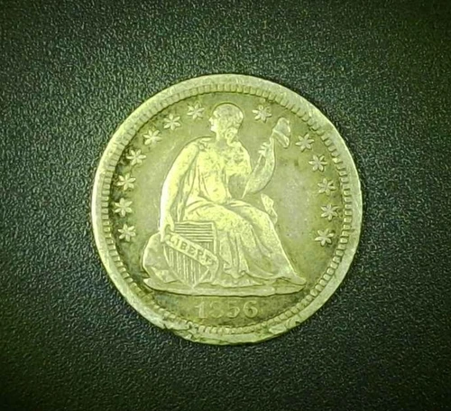 1856 O Seated Liberty Half Dime, New Orleans Mint, Good Details - Good Date