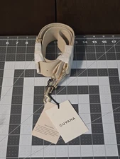 Cuyana Adjustable Wide Strap - Ecru - Leather