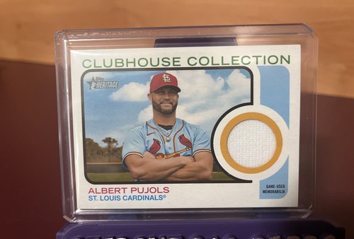 ALBERT PUJOLS 2022 Topps Heritage #CCR-AP Clubhouse Collection Jersey Relic