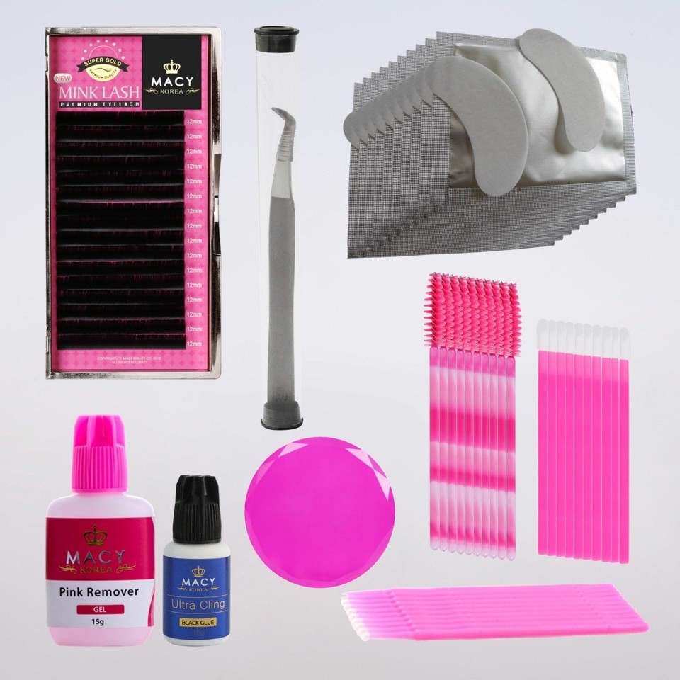RITALASH Wimpernverlängerungs-Set Für Zuhause – Mit 640 Büscheln, Kleber, Pinzette & Versiegelung