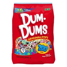 DUM DUMS ORIGINAL FLAVOR MIX LOLLIPOPS 33.9 OZ EACH (1)