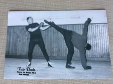 FOTO ANNI '60 BOXE FRANCESE SAVATE GENOVA MAESTRO MESSINA GOFFREDO MAMELI 