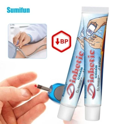 SUMIFUN Diabetes Treatment Cream Lower Blood Glucose Herbal Ointment Clean Blood Vessels