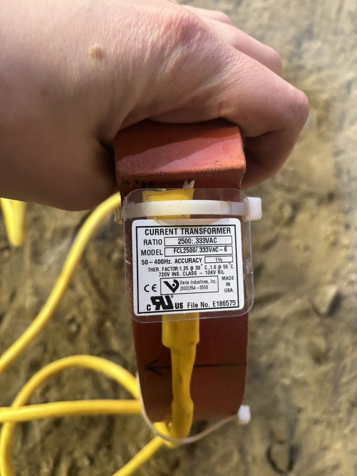 Flex-Core Current Transformer FCL 2500/.333VAC-6 USED - Image 2 of 2