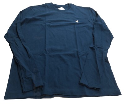 Apple Navy Blue Employee Long Sleeve Logo Shirt XL