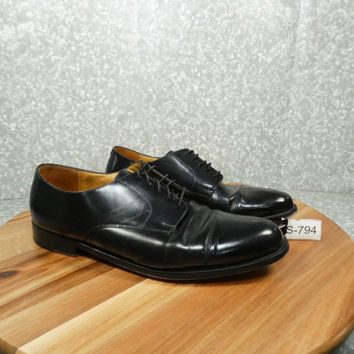 Cole Haan Lexington Mens 11 D  Black Leather Cap Toe Lace Up Oxford Shoes Amazon.com | Cole Haan Men main image 3