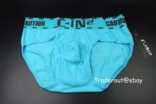 C-IN2 men James blue Caution cotton stretch low rise brief underwear size M L