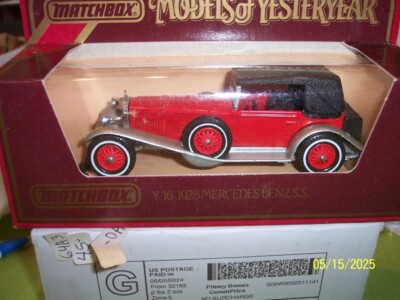 Matchbox MOY Y16B Mercedes Benz SS Red w/Top Up