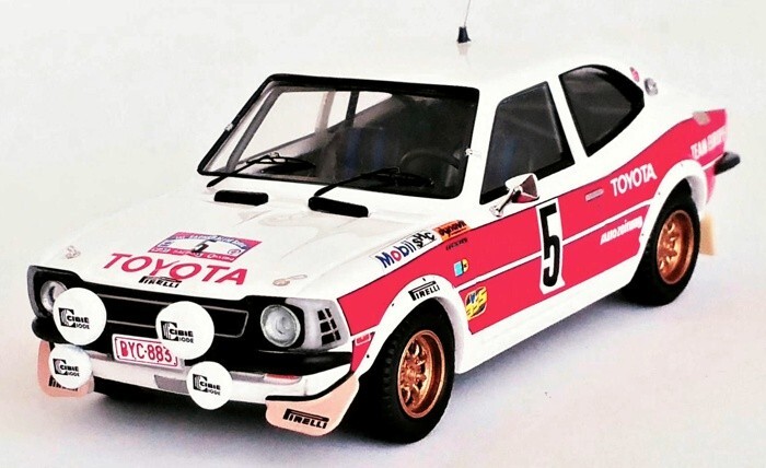 Miniature Toyota Corolla 1977 1/43 Trofeu No.5 Rallye de la Baltique