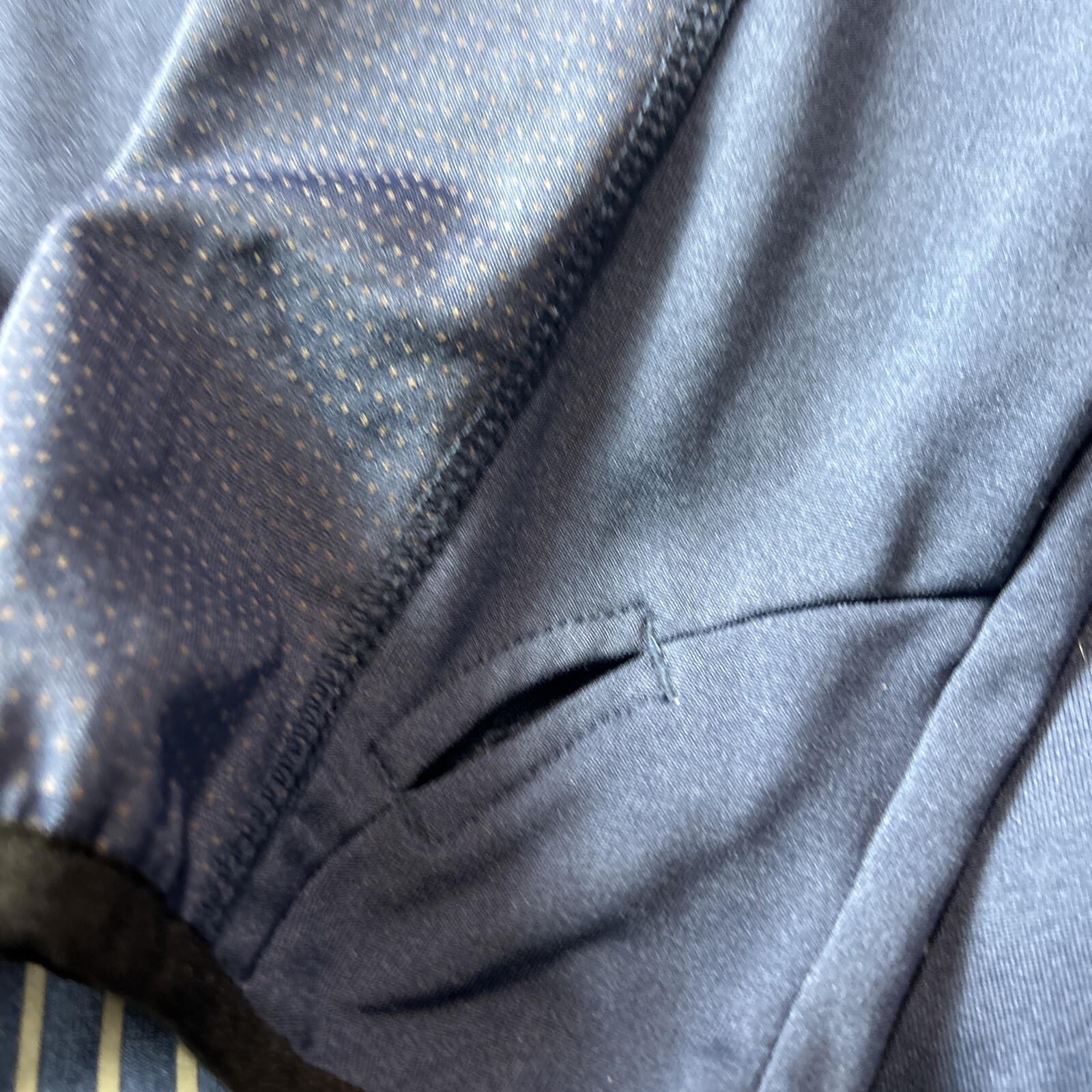 Illuminite 1/4 Zip Active Shirt Men XL Blue Long Sleeve Cycling Reflective