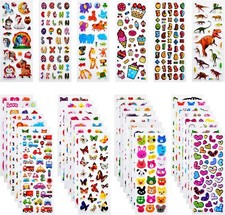 3D Stickers for Kids  Toddlers, 920 3D Puffy Stickers 36 Different Sheets Incl