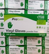 Disposable Medical Vinyl Gloves Nitrile Powder Free Latex Free 100 Box 1000 UK