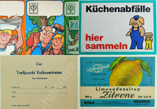 5 x DDR Plakat MACH MIT Sch&ouml;ner Unsere St&auml;dte Neu 20,5 x 29 Poster 1980er Druck