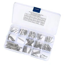 150pcs Stainless Steel Cotter Pin Kit Split Pins Assortment U Pin Fastner M1-M3