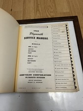 1962 Plymouth Shop Manual USB - Belvedere Fury Savoy Valiant