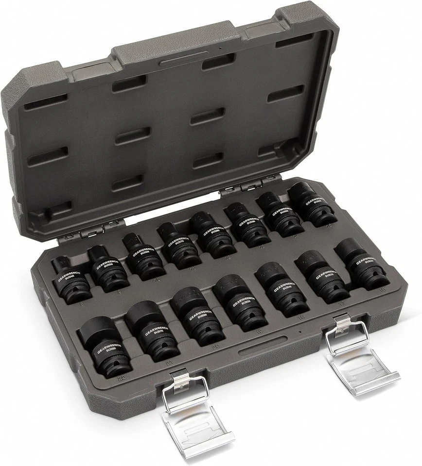 GEARWRENCH 84918N 3/8" Drive 6 Point Universal Impact Socket Set - 15 Piece - Image 2 of 4