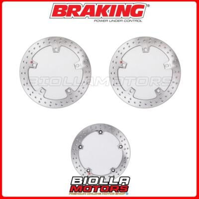 SATZ BREMSSCHEIBEN BRAKING BMW R 1150 RS 1150 2005 - VORNE + HINTEN [FESTSTEHEND