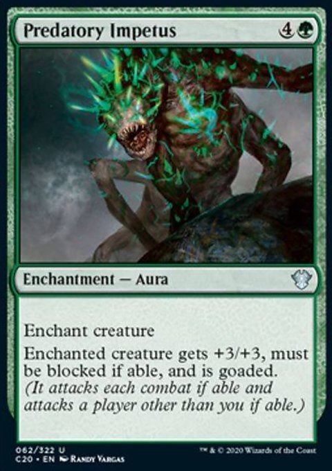 Magic the Gathering MTG Predatory Impetus (62) Commander 2020   LP