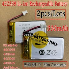 2pcs 422339 330mAh Rechargeable Battery Li-ion Repair Battery 402540 452439
