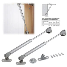2Pcs Cabinet Door Hinge Lift Up Support Hydraulic Gas Spring Lid Flap Stay Strut