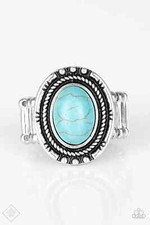 Paparazzi Ring- Sandstone Sanctuary- Blue Tur...