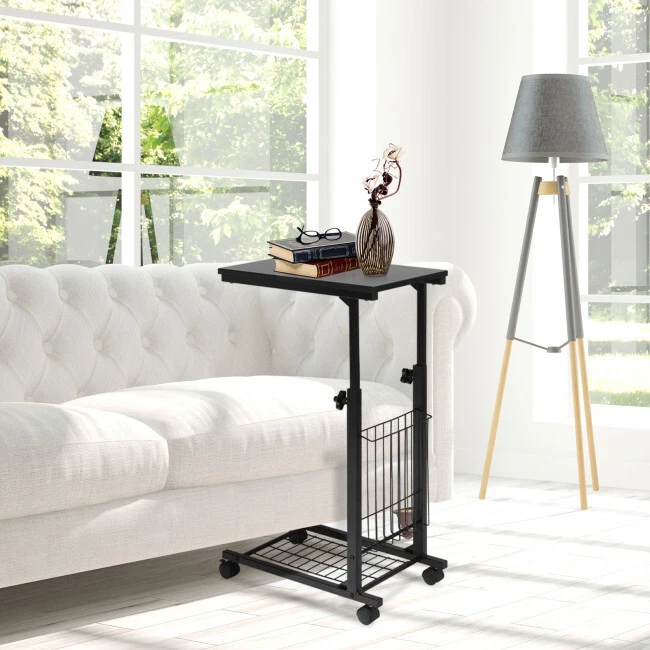 Rolling couch sale table